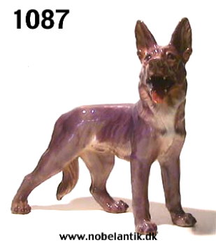 Sch�ferhund st�ende nr 1087 - L. 21.5 cm - 2800.-