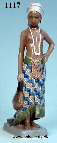Pige fra �st Sierra Leone, - H. 25.0 cm. - 6100.-