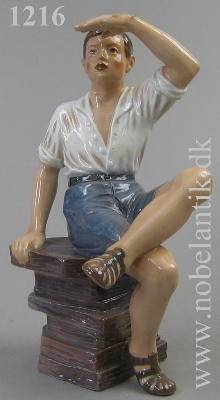 Ung mand morgensol. H. 29,5 cm.  kr 4800.-