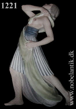 Orientalsk danser. -  H. 28 cm. - 11500.-